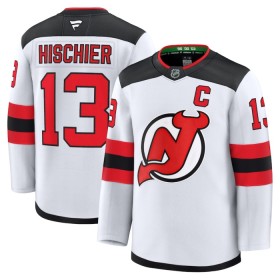 New Jersey Devils Fanatics Premium Nico Hischier 2024-25 Auswärts Weiss Trikot - Herren